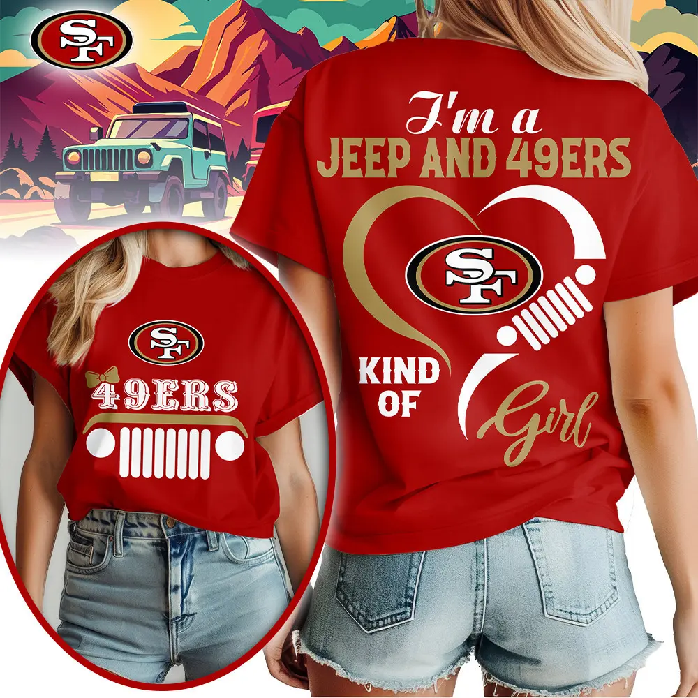 San Francisco 49ers | Premium NFL Jeep Girl Women's Shirt TD - Image 3