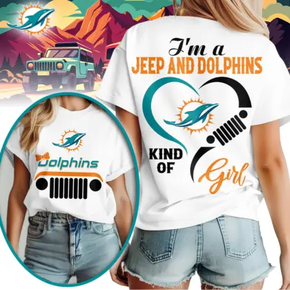 Miami Dolphins | Premium NFL Jeep Girl Women's Shirt TD