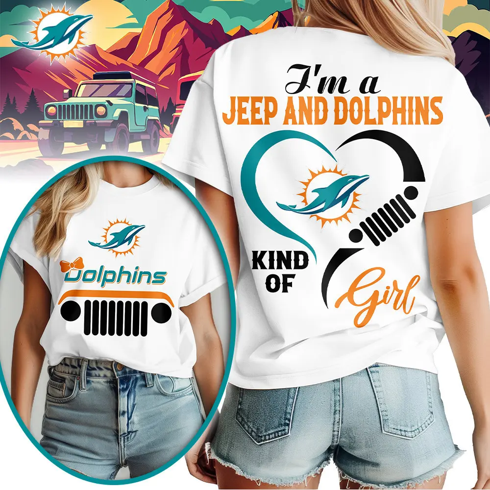 Miami Dolphins | Premium NFL Jeep Girl Women's Shirt TD