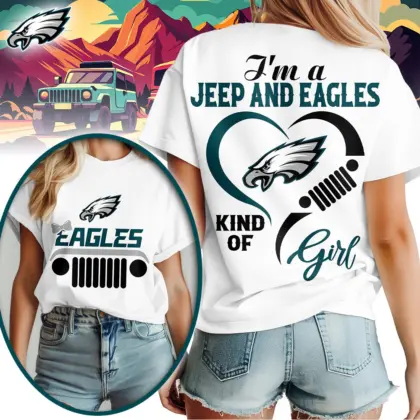 Philadelphia Eagles | Premium NFL Jeep Girl Women's Shirt TD