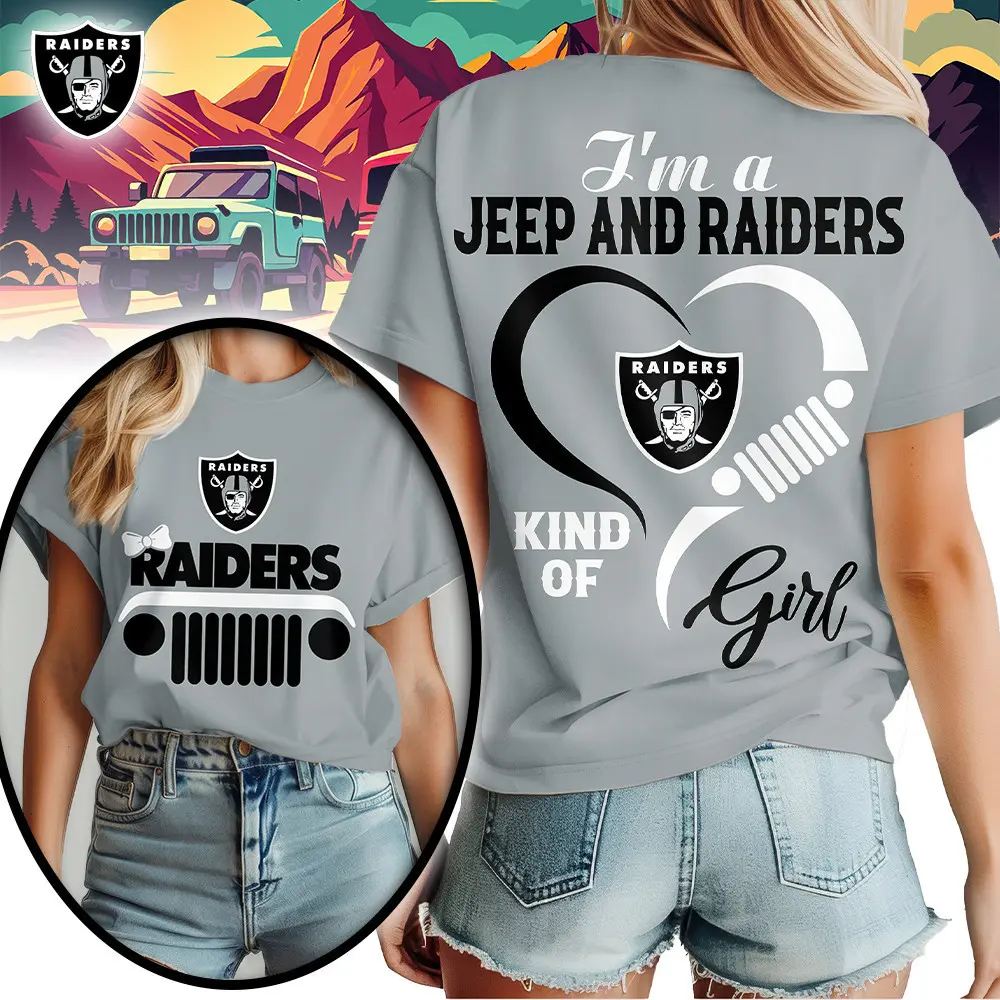 Las Vegas Raiders | Premium NFL Jeep Girl Women's Shirt TD - Image 3