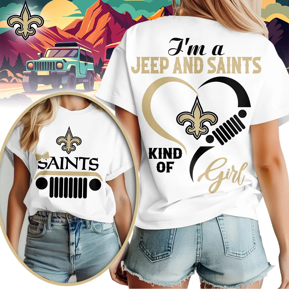 New Orleans Saints | Premium NFL Jeep Girl Women's Shirt TD