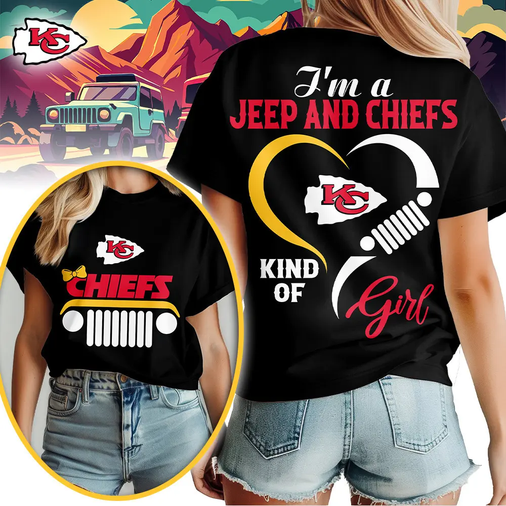 Kansas City Chiefs | Premium NFL Jeep Girl Women's Shirt TD - Image 2