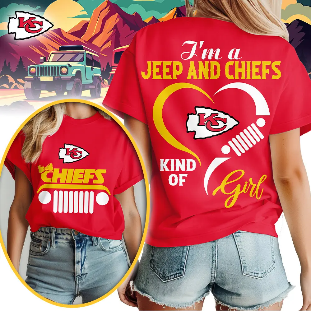 Kansas City Chiefs | Premium NFL Jeep Girl Women's Shirt TD - Image 3