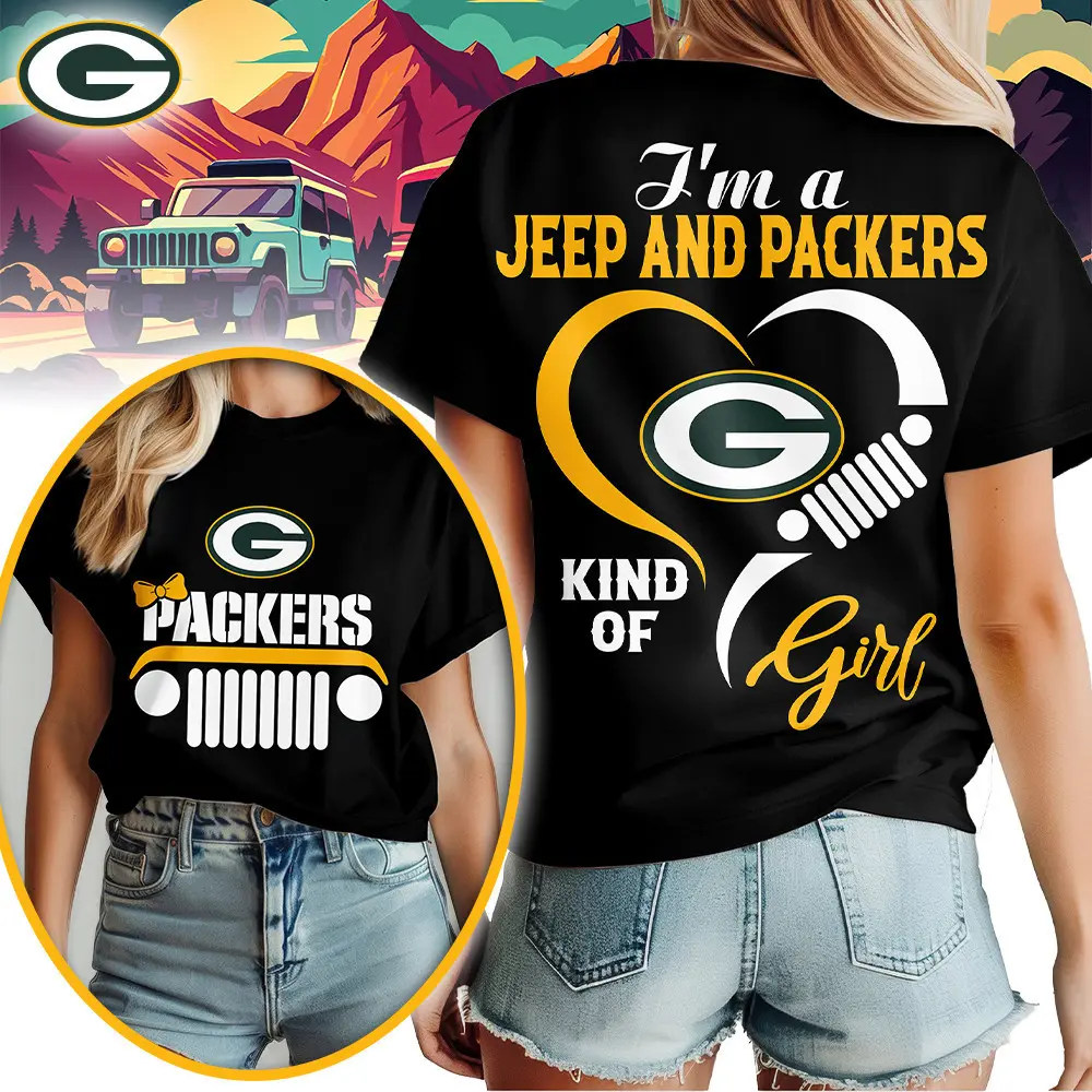 Green Bay Packers | Premium NFL Jeep Girl Women's Shirt TD - Image 2