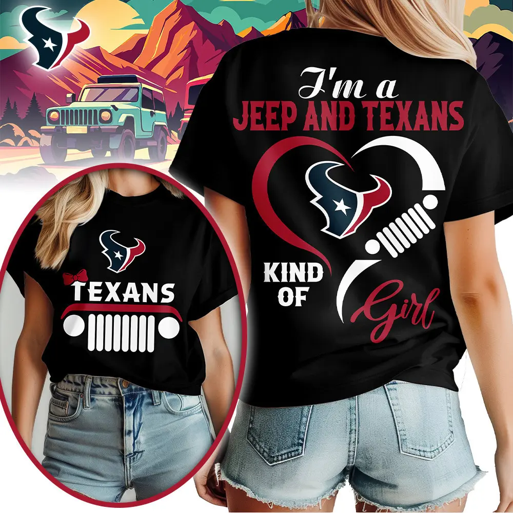 Houston Texans | Premium NFL Jeep Girl Women's Shirt TD - Image 2