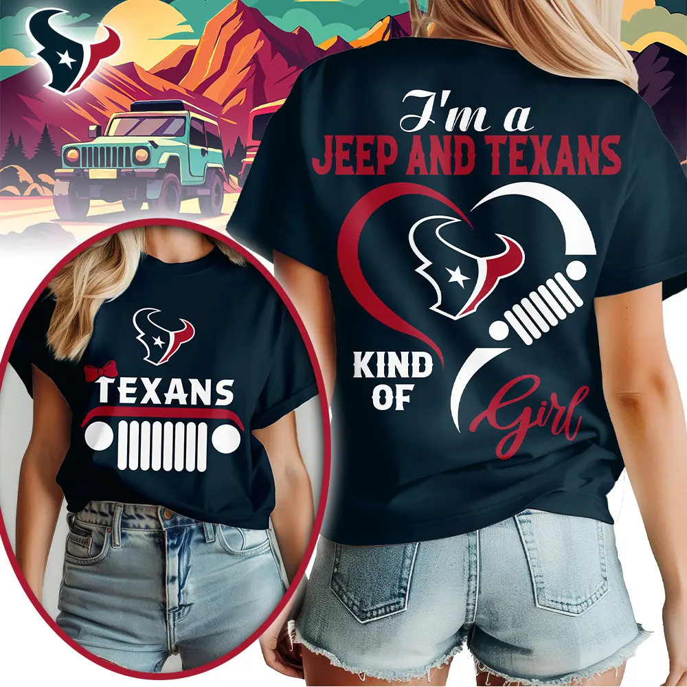 Houston Texans | Premium NFL Jeep Girl Women's Shirt TD - Image 3