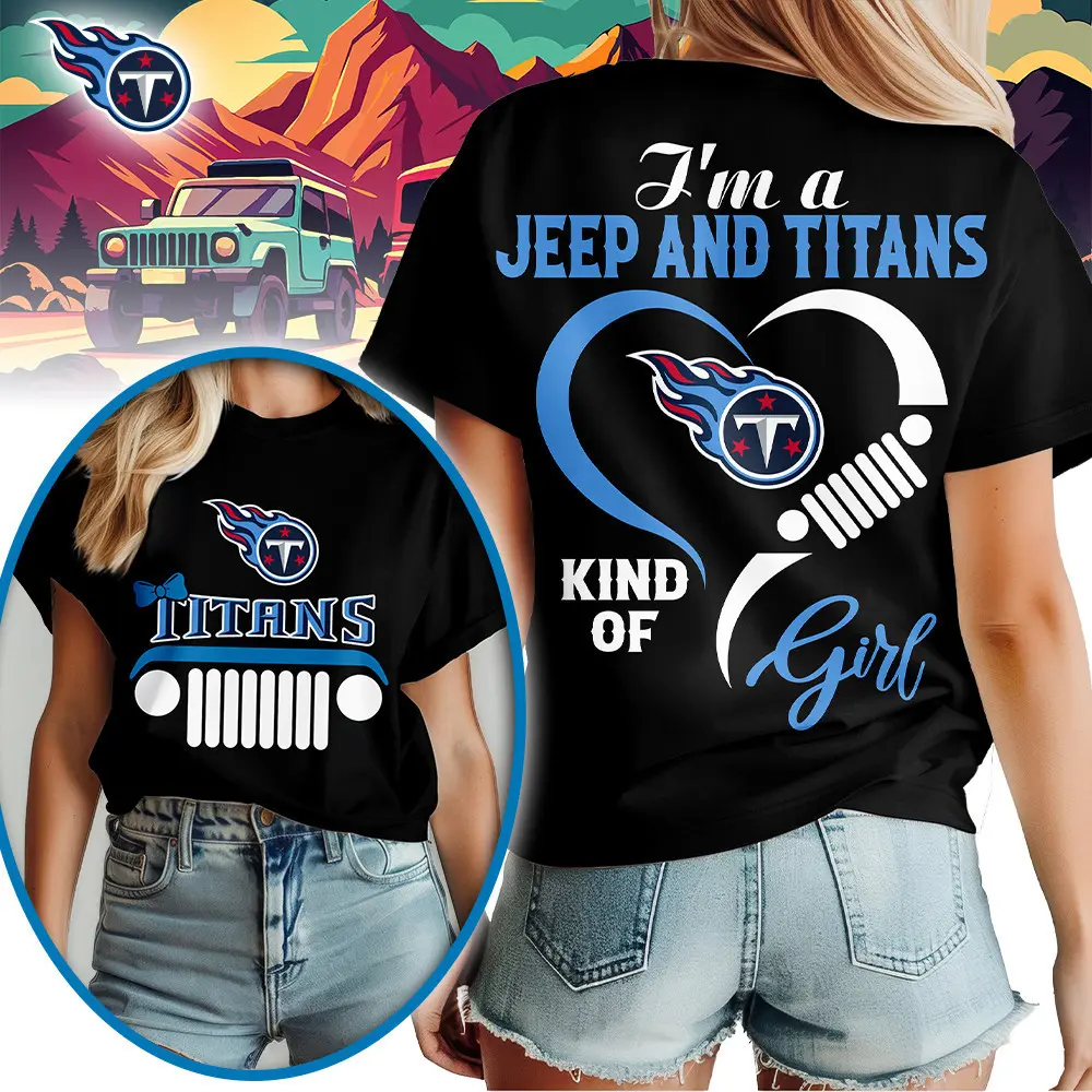 Tennessee Titans | Premium NFL Jeep Girl Women's Shirt TD - Image 2