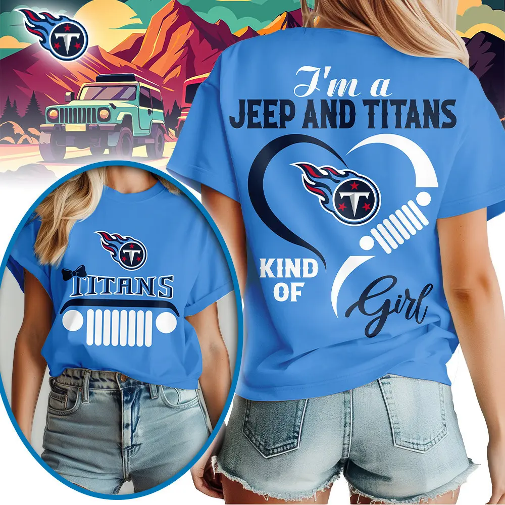 Tennessee Titans | Premium NFL Jeep Girl Women's Shirt TD - Image 3