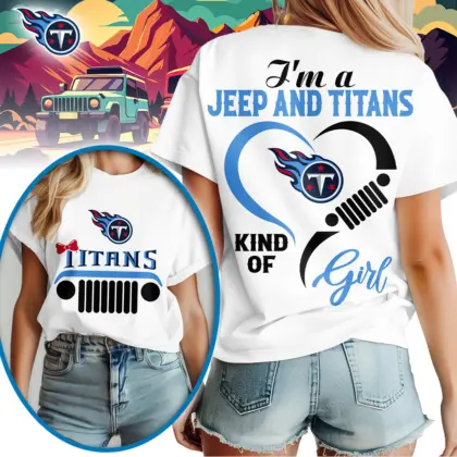 Tennessee Titans | Premium NFL Jeep Girl Women's Shirt TD