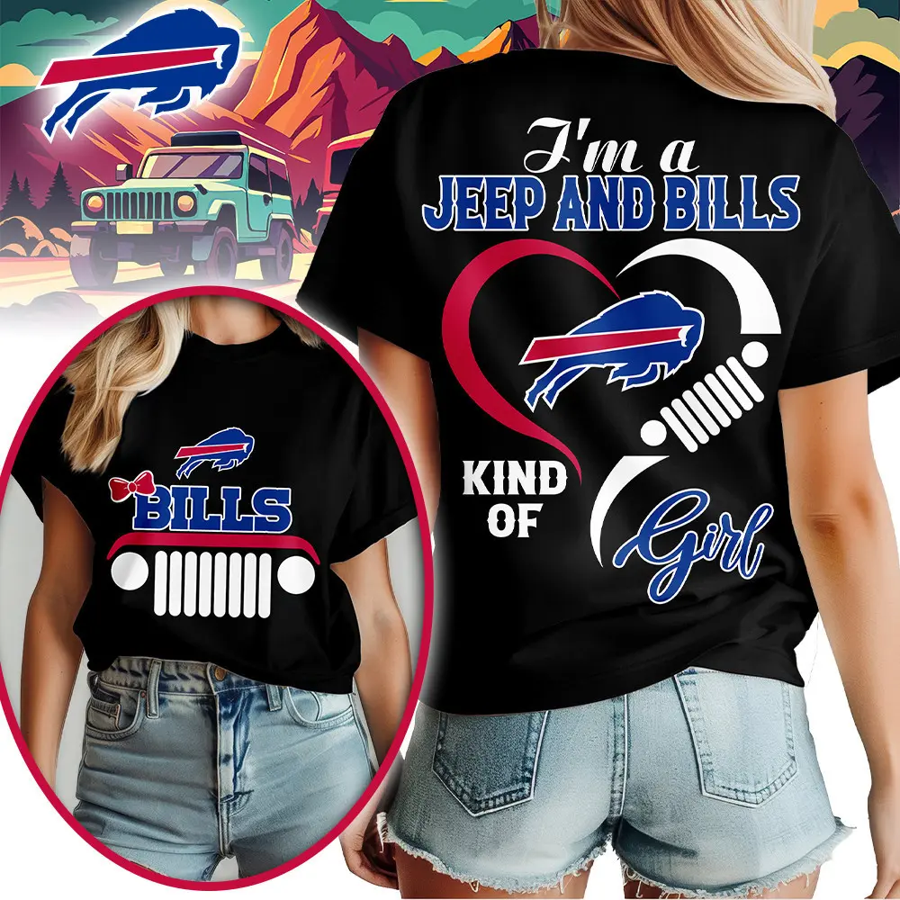 Buffalo Bills | Premium NFL Jeep Girl Women's Shirt TD - Image 2