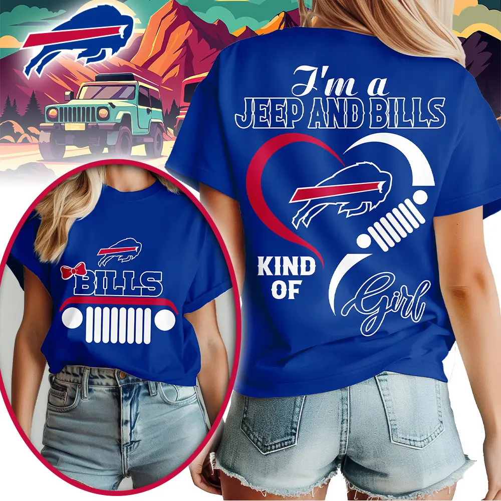 Buffalo Bills | Premium NFL Jeep Girl Women's Shirt TD - Image 3