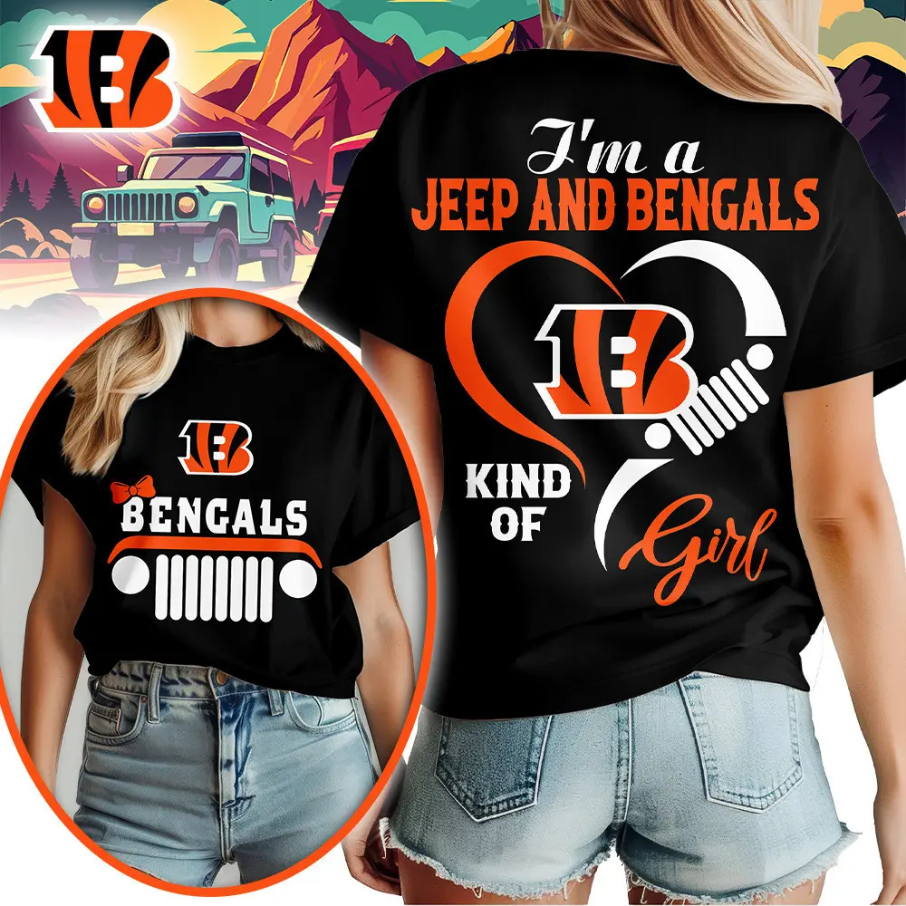 Cincinnati Bengals | Premium NFL Jeep Girl Women's Shirt TD - Image 2