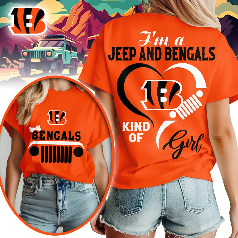 Cincinnati Bengals | Premium NFL Jeep Girl Women's Shirt TD - Image 3