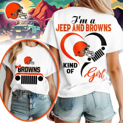 Cleveland Browns | Premium NFL Jeep Girl Women's Shirt TD