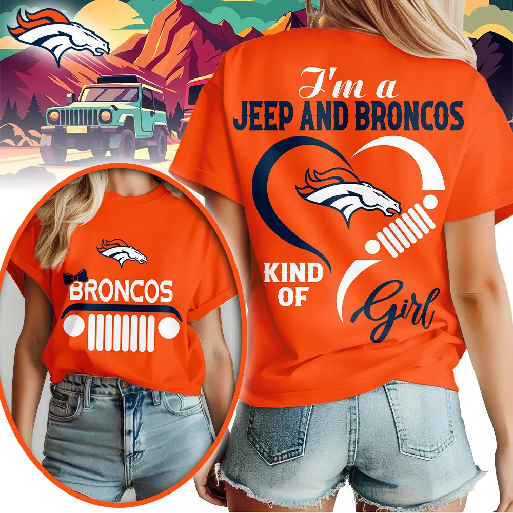 Denver Broncos | Premium NFL Jeep Girl Women's Shirt TD - Image 3