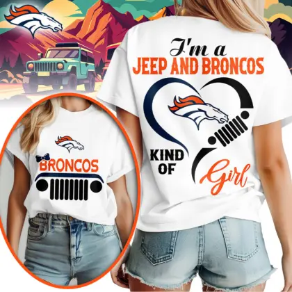 Denver Broncos | Premium NFL Jeep Girl Women's Shirt TD