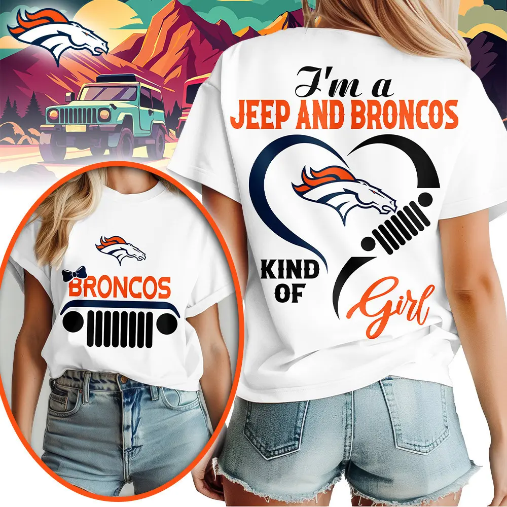 Denver Broncos | Premium NFL Jeep Girl Women's Shirt TD