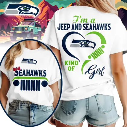 Seattle Seahawks | Premium NFL Jeep Girl Women's Shirt TD