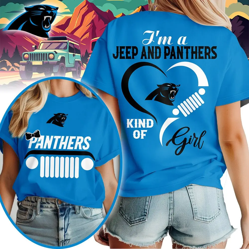 Carolina Panthers | Premium NFL Jeep Girl Women's Shirt TD - Image 3