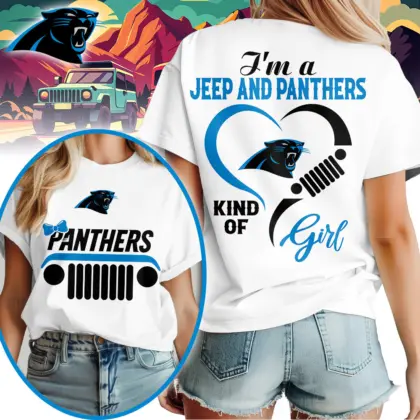 Carolina Panthers | Premium NFL Jeep Girl Women's Shirt TD