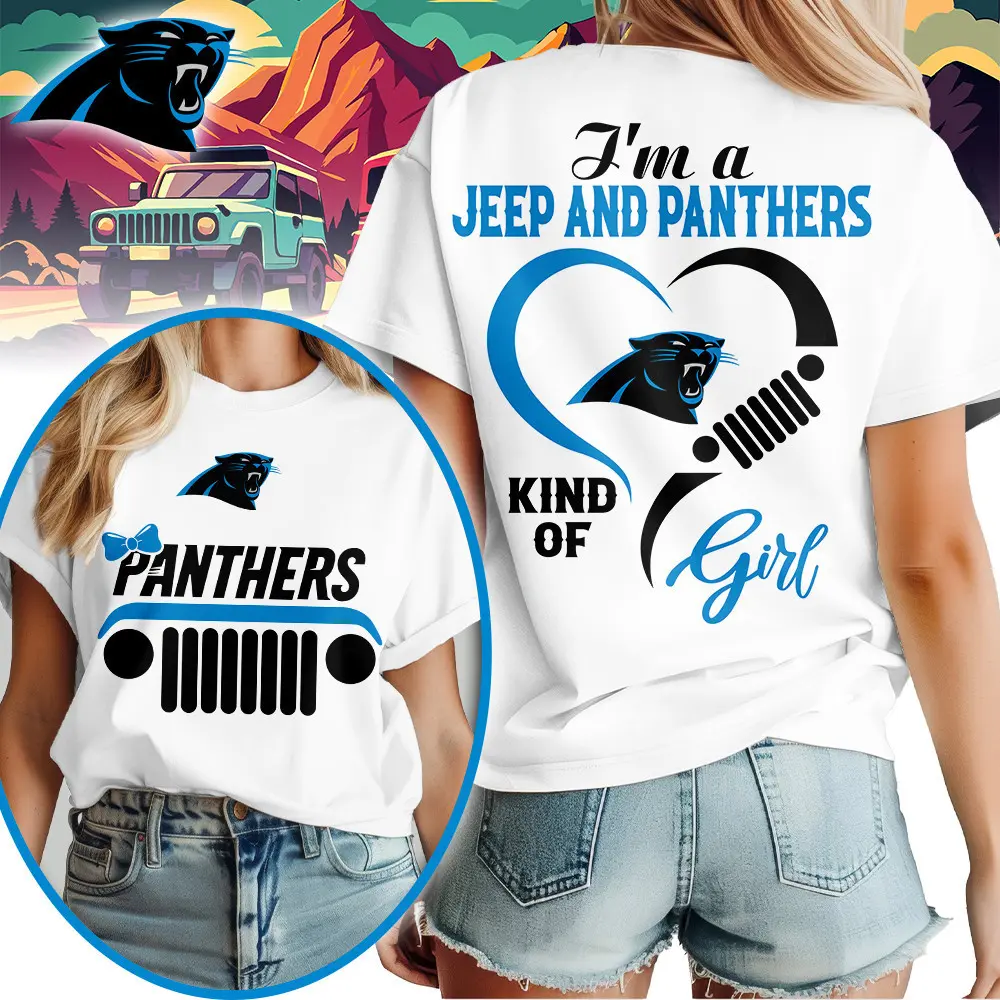 Carolina Panthers | Premium NFL Jeep Girl Women's Shirt TD