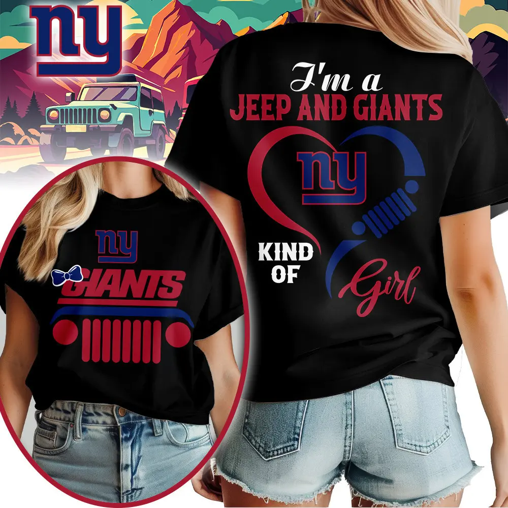 New York Giants | Premium NFL Jeep Girl Women's Shirt TD - Image 2