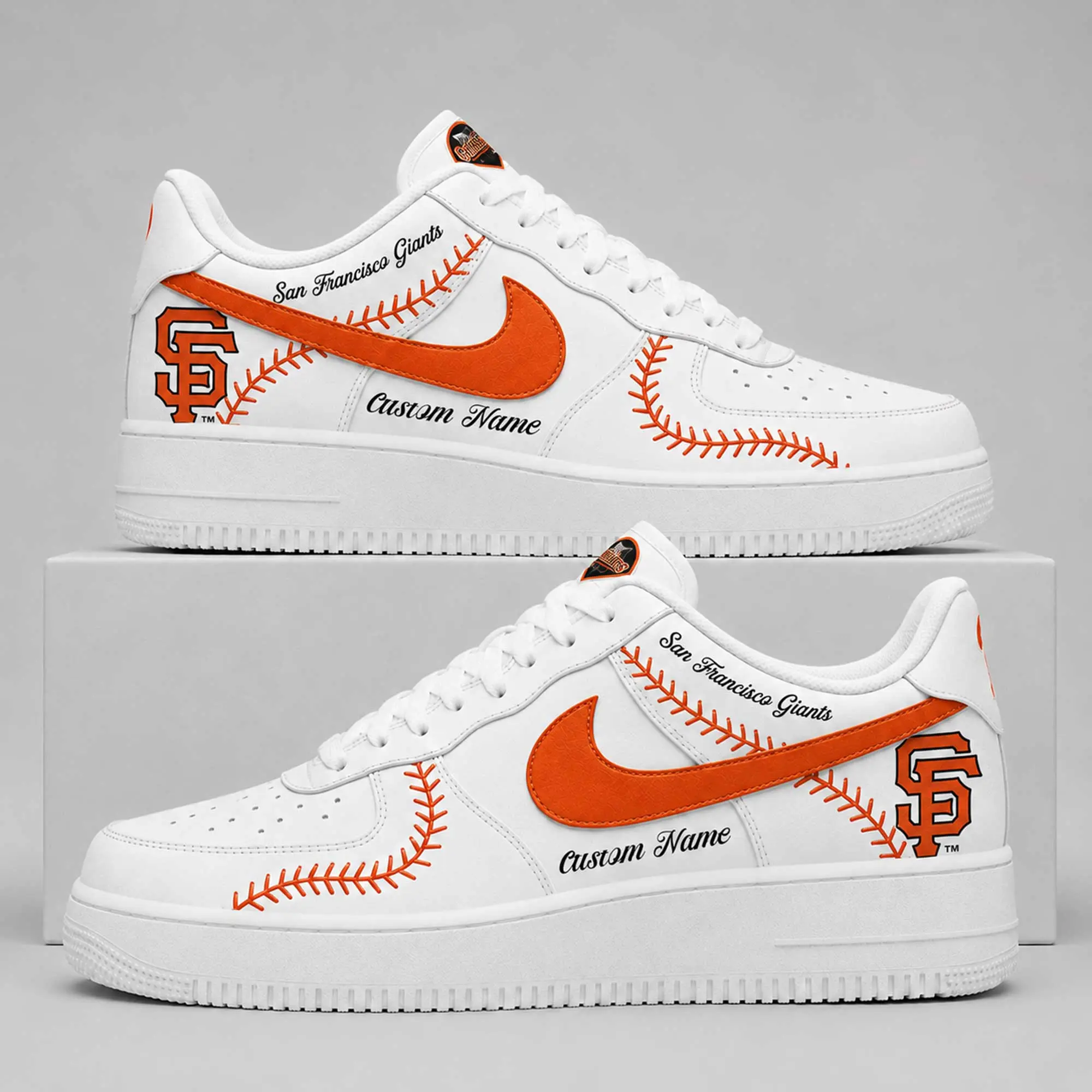 San Francisco Giants | Premium MLB Baseball Stitch AF1 Shoes TD - Image 2