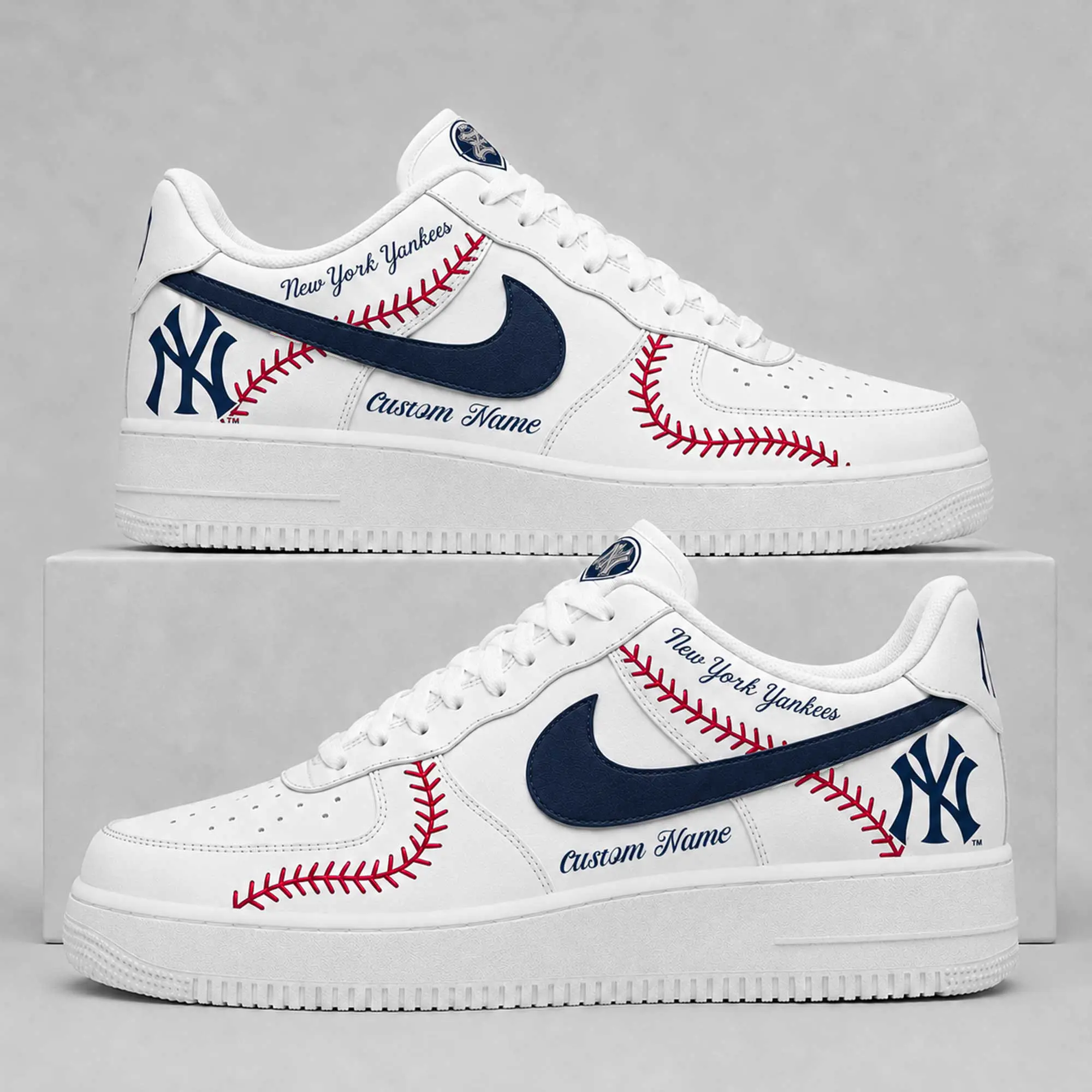 New York Yankees | Premium MLB Baseball Stitch AF1 Shoes TD - Image 2