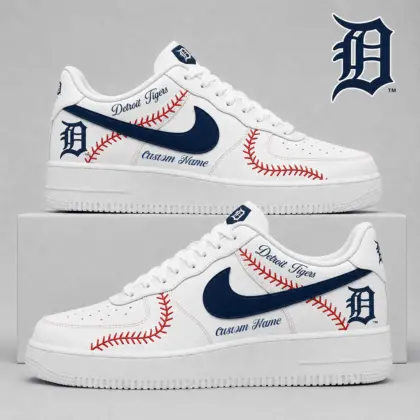 Detroit Tigers | Premium MLB Baseball Stitch AF1 Shoes TD