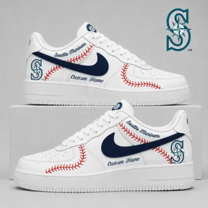 Seattle Mariners | Premium MLB Baseball Stitch AF1 Shoes TD