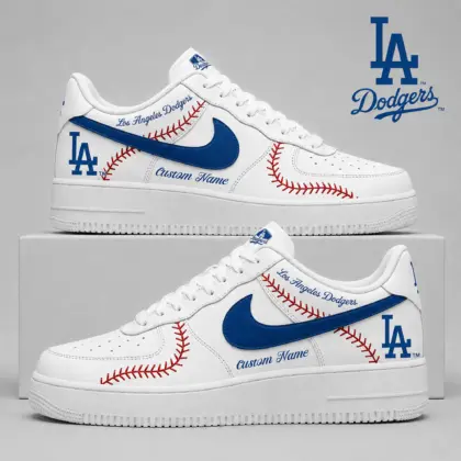 Los Angeles Dodgers | Premium MLB Baseball Stitch AF1 Shoes TD