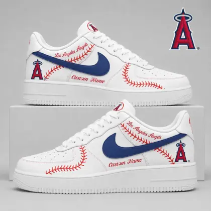 Los Angeles Angels | Premium MLB Baseball Stitch AF1 Shoes TD