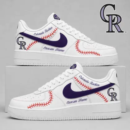 Colorado Rockies | Premium MLB Baseball Stitch AF1 Shoes TD