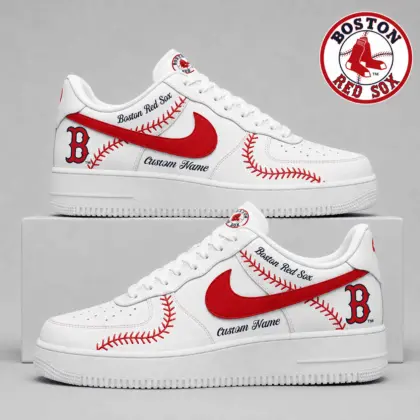 Boston Red Sox | Premium MLB Baseball Stitch AF1 Shoes TD