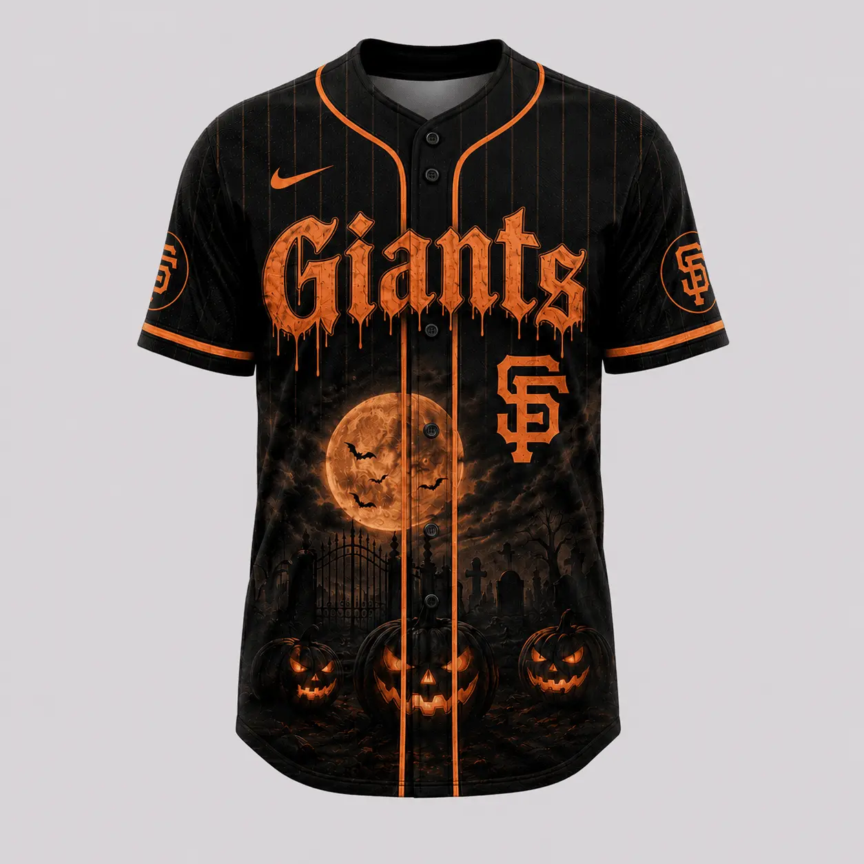 San Francisco Giants | Premium MLB Michael Myers Halloween Baseball Jersey - Image 2