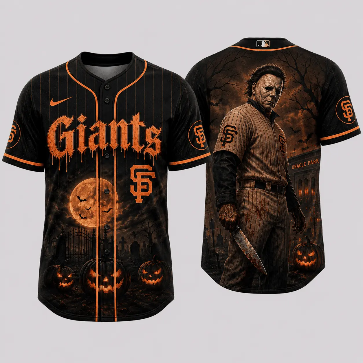 San Francisco Giants | Premium MLB Michael Myers Halloween Baseball Jersey
