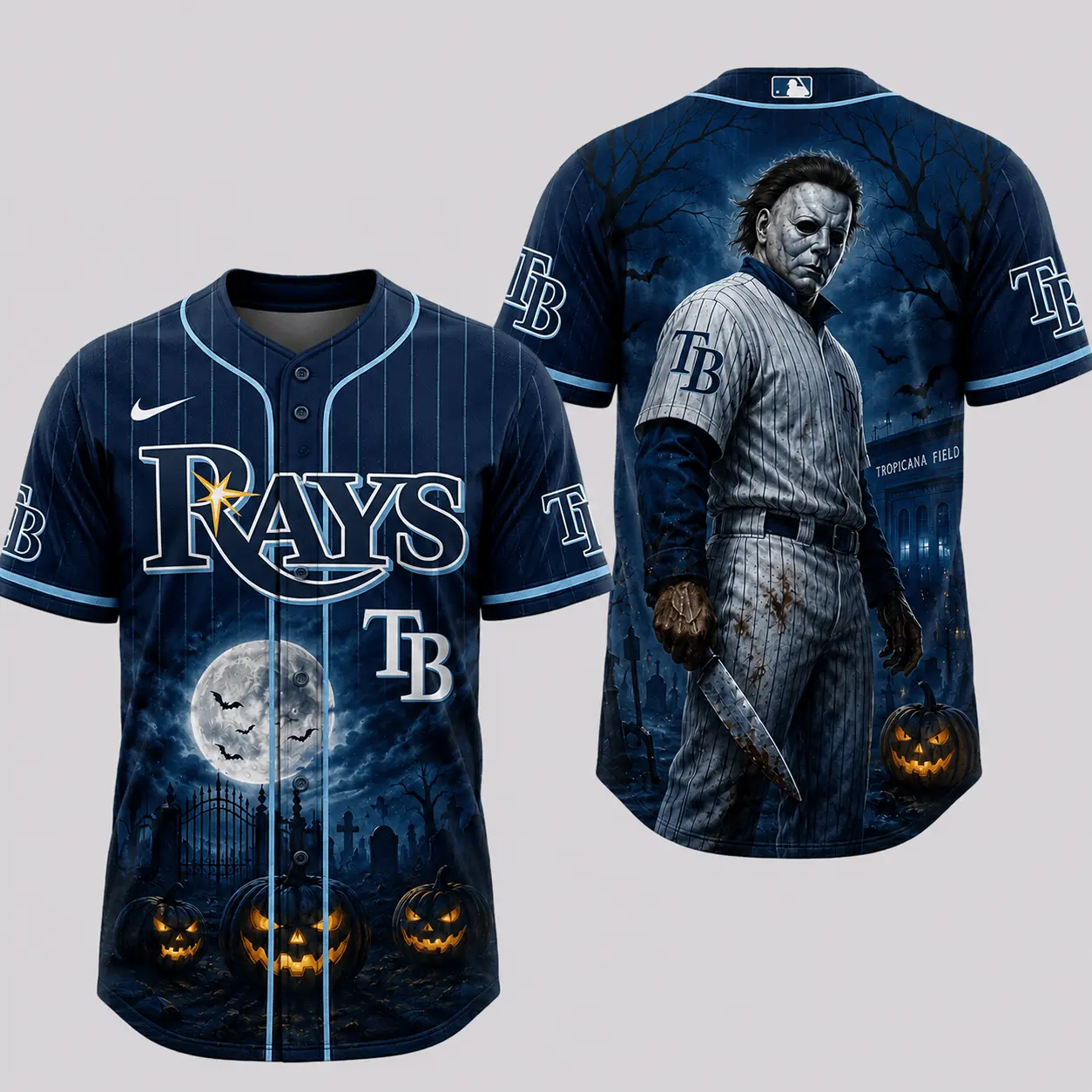 Tampa Bay Rays | Premium MLB Michael Myers Halloween Baseball Jersey