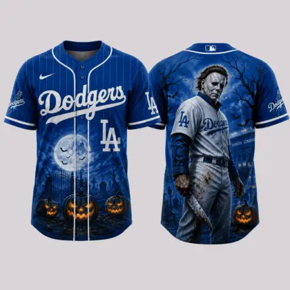 Los Angeles Dodgers | Premium MLB Michael Myers Halloween Baseball Jersey