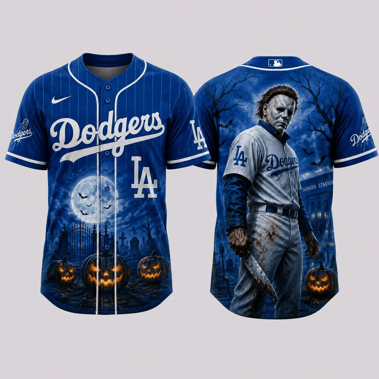 Los Angeles Dodgers | Premium MLB Michael Myers Halloween Baseball Jersey