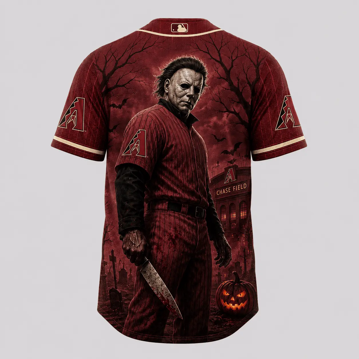 Arizona Diamondbacks | Premium MLB Michael Myers Halloween Baseball Jersey - Image 3