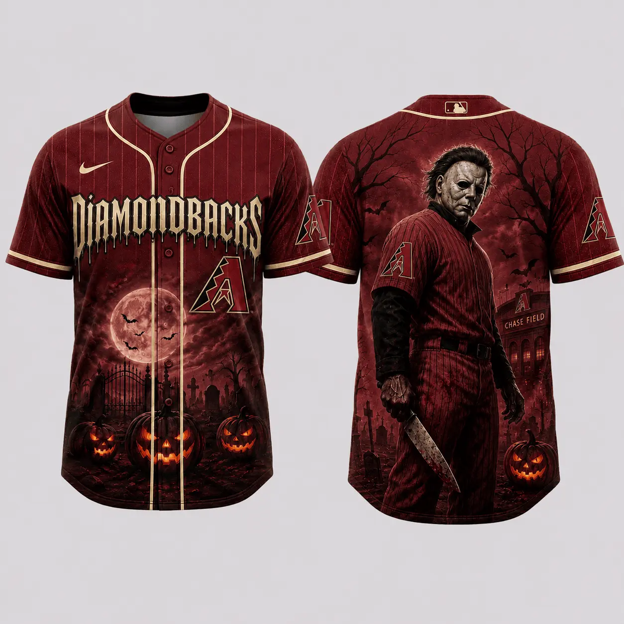 Arizona Diamondbacks | Premium MLB Michael Myers Halloween Baseball Jersey