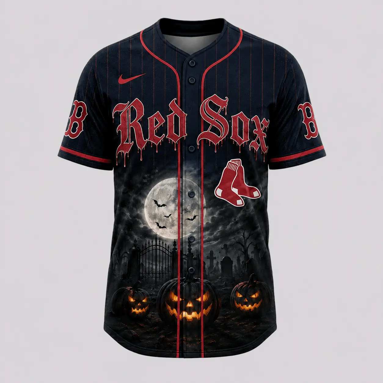 Boston Red Sox | Premium MLB Michael Myers Halloween Baseball Jersey - Image 2