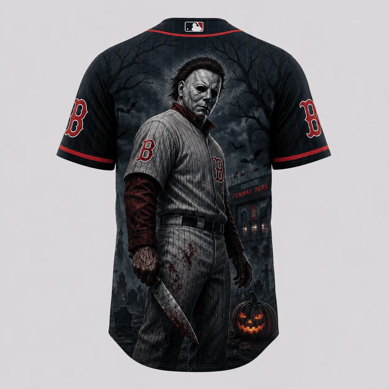 Boston Red Sox | Premium MLB Michael Myers Halloween Baseball Jersey - Image 3