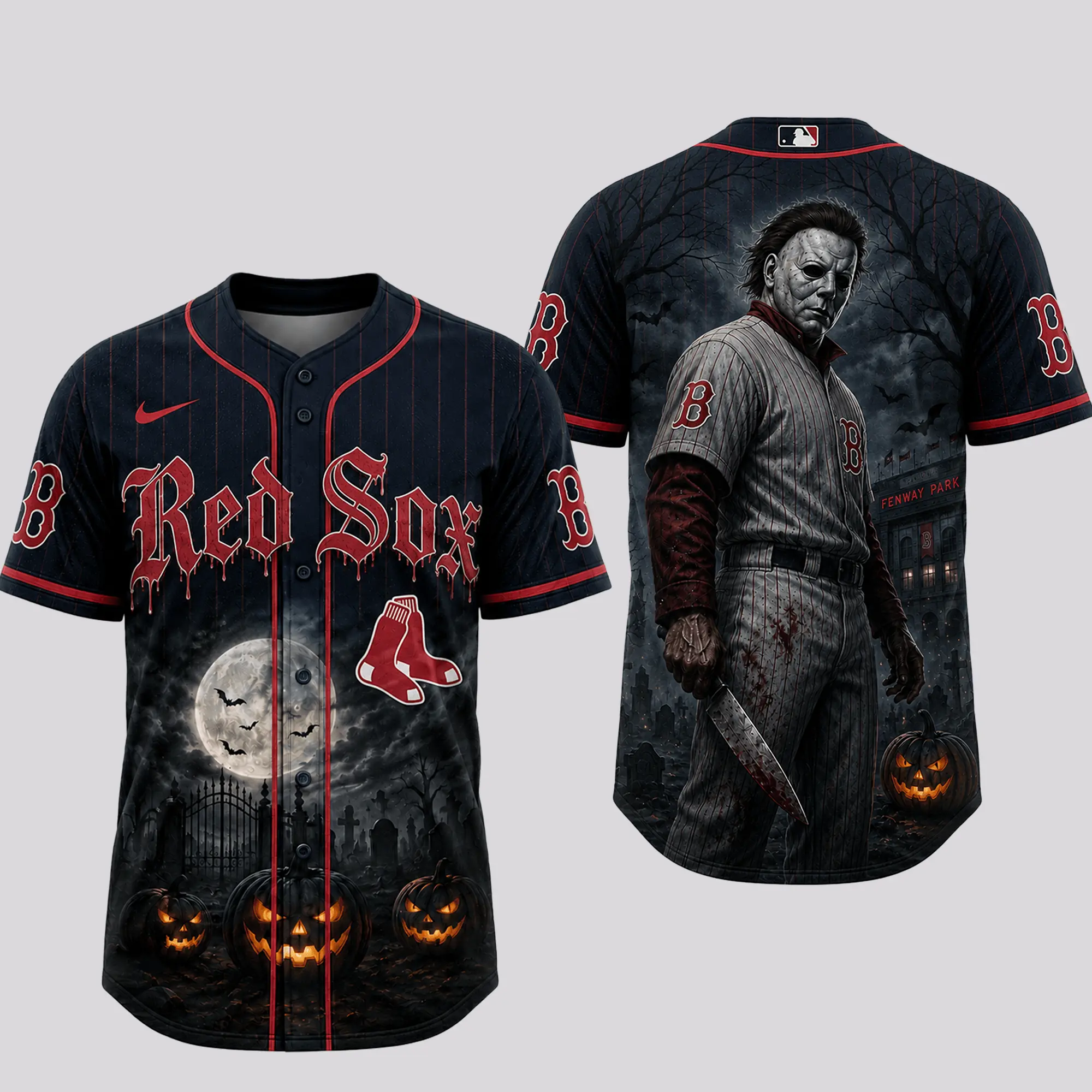 Boston Red Sox | Premium MLB Michael Myers Halloween Baseball Jersey