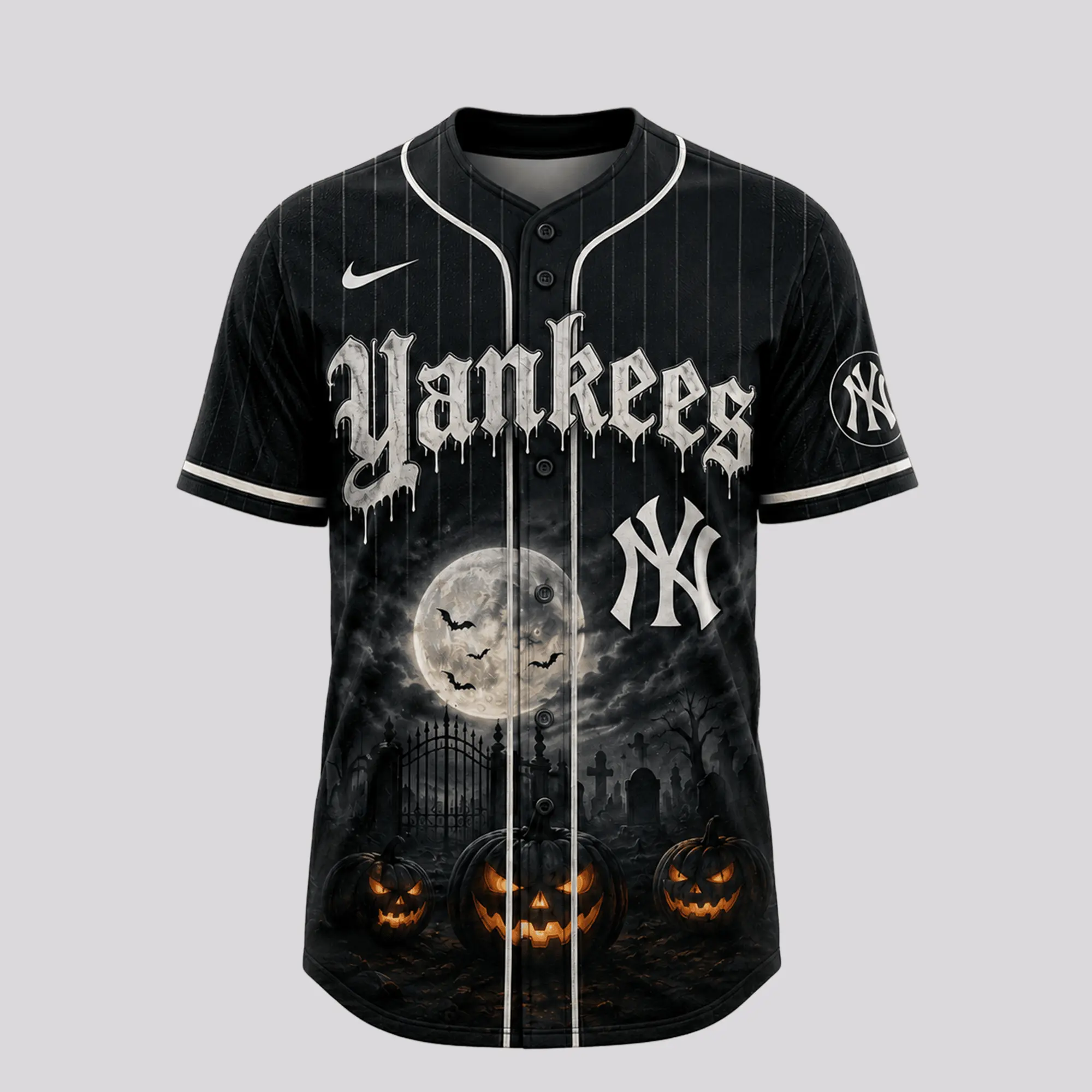 New York Yankees | Premium MLB Michael Myers Halloween Baseball Jersey - Image 2