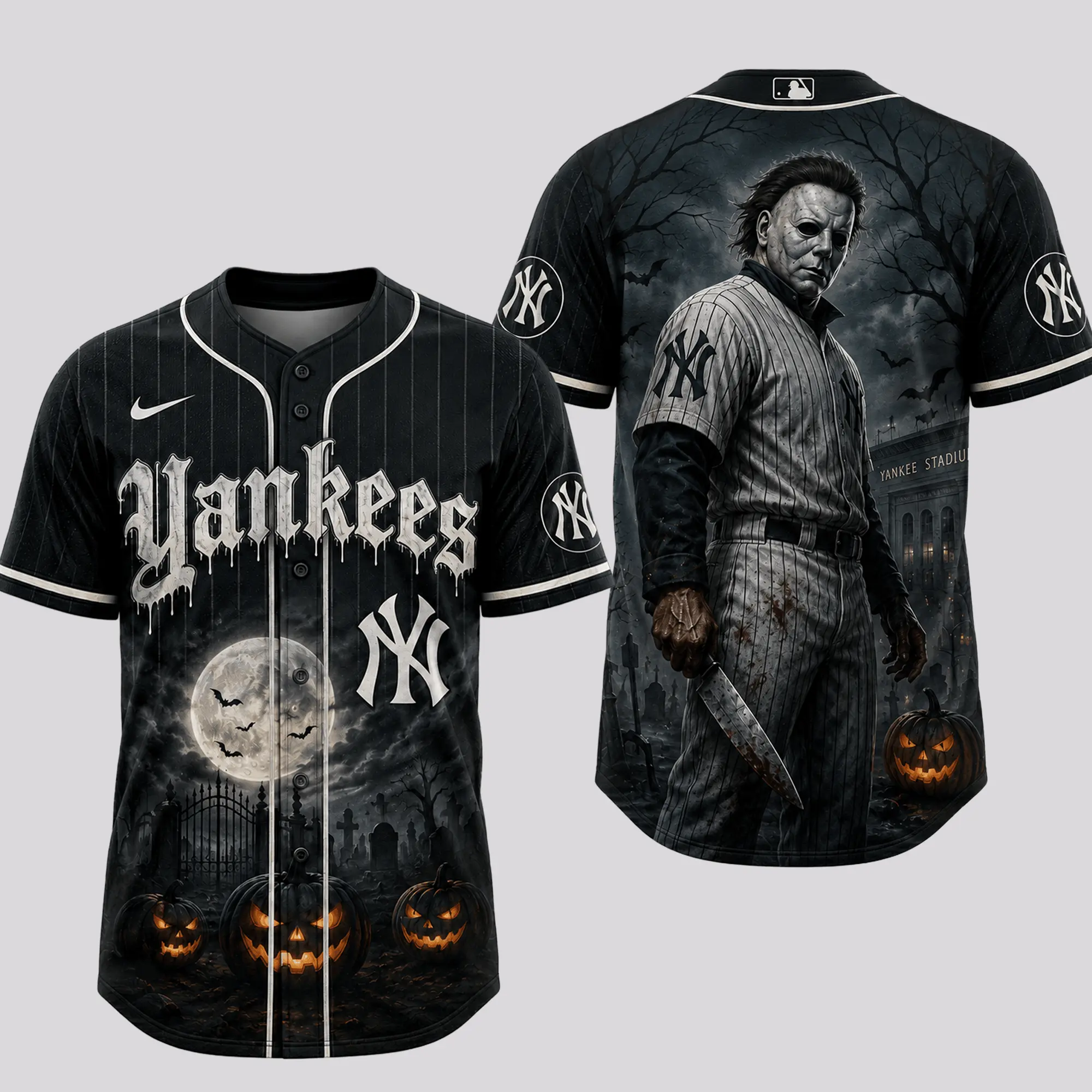 New York Yankees | Premium MLB Michael Myers Halloween Baseball Jersey