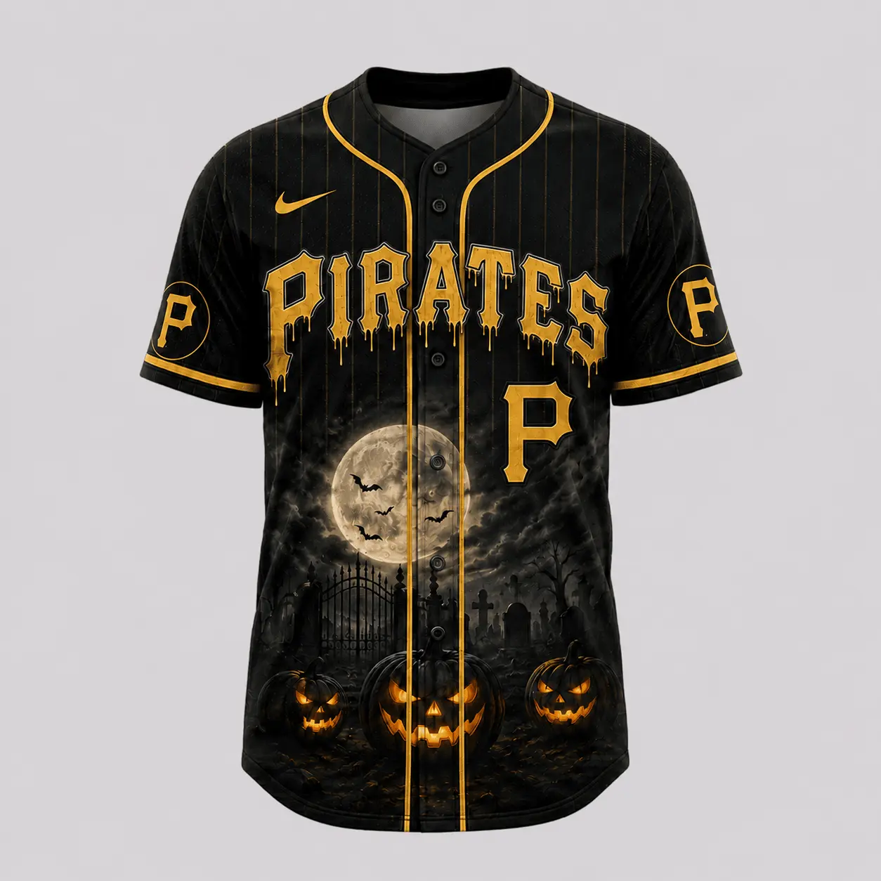 Pittsburgh Pirates | Premium MLB Michael Myers Halloween Baseball Jersey - Image 2