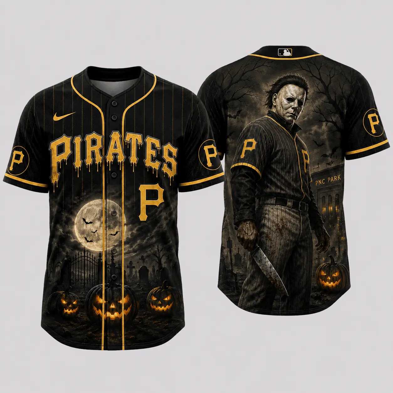 Pittsburgh Pirates | Premium MLB Michael Myers Halloween Baseball Jersey