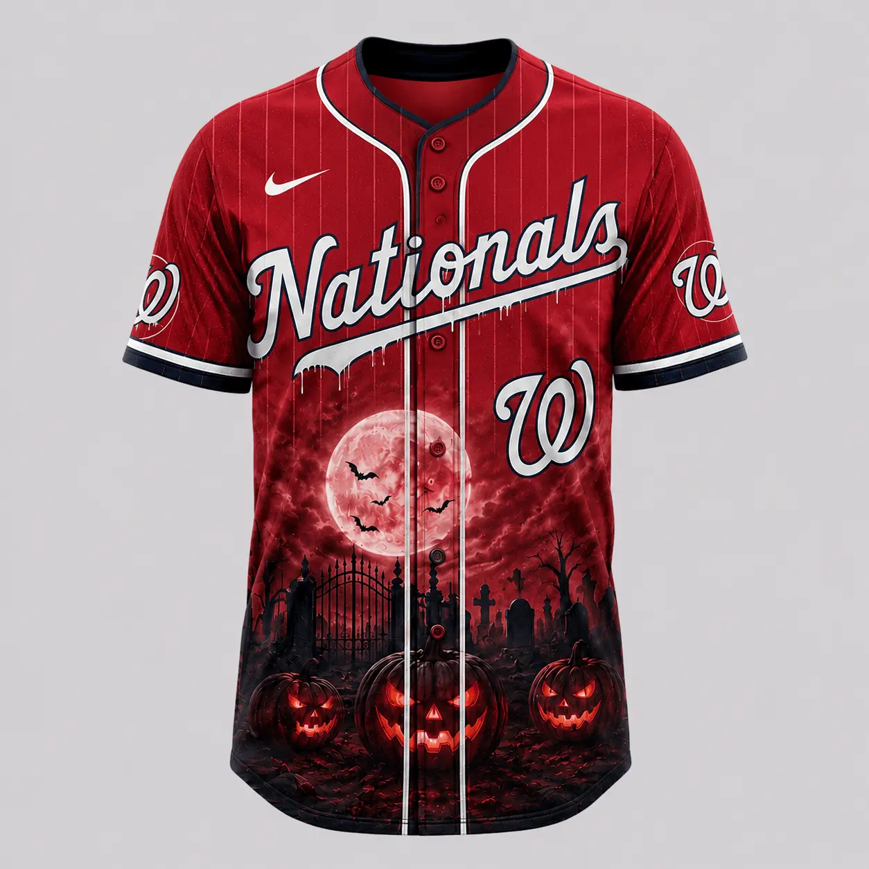 Washington Nationals | Premium MLB Michael Myers Halloween Baseball Jersey - Image 2